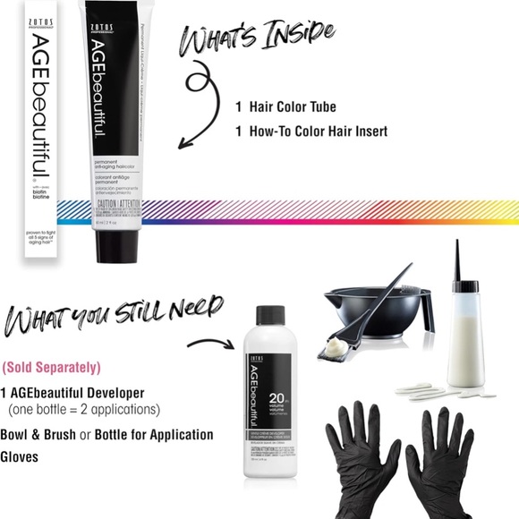 AGE beautiful Anti-aging Permanent Hair Color Set of 2 - Picture 4 of 9